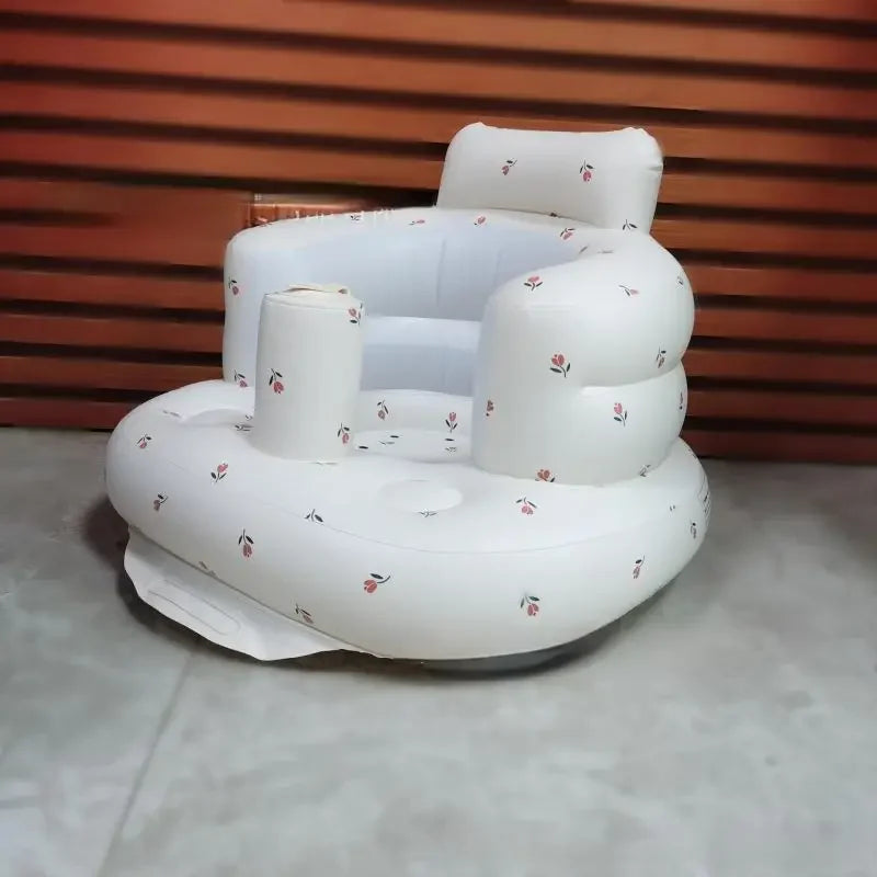 Inflatable Baby Chair Multifunctional Sofa Seat Baby Safety Swimming Chair Folding Baby Bathtub Baby Sofa Baby Bathing Stool