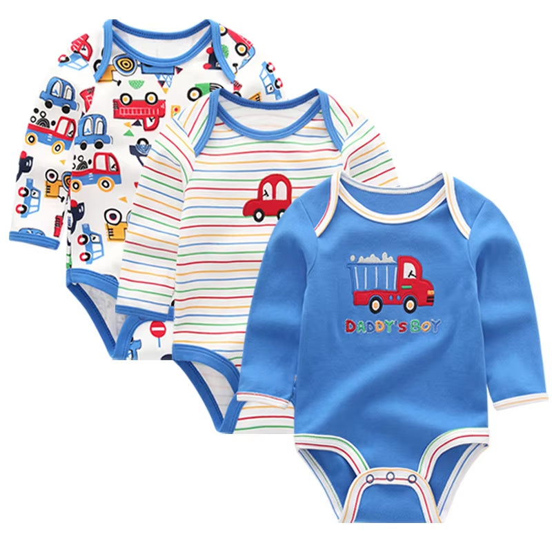 Baby Clothing 2022 Winter Newborn Jumpsuits Baby Boy Girl Romper Long Sleeve Infant Ropa Bebe Clothes O-Neck Baby Product