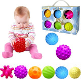 Baby Sensory Developmental Toy Ball, Montessori Sensory Games Toys, Make Sounds Stress Ball, Baby Multi Soft Tactile Toys Ball