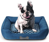 – Premium Dog or Cat Bed | Large Dog Bed Measures 30 X 23 X 7, Perfect for Pets up to 55 Lbs. | 100% Polyester Pet Bed | Ocean Blue