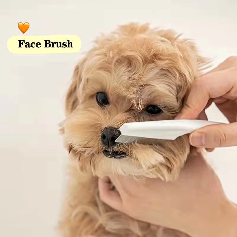 Practical Pet Facial Cleaning Brush for Small Dogs Teddy Bichon Pomeranian Hair Remover Comb Grooming Cleaning Tool Pet Product