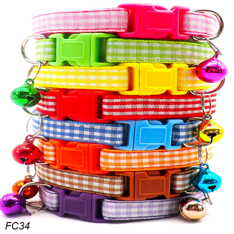 Wholesale 100Pcs Dog Collar with Bell Customize Adjustable Pet Product Accessories Buckles Cat ID Tag Bow Ties Rabbit Neckties