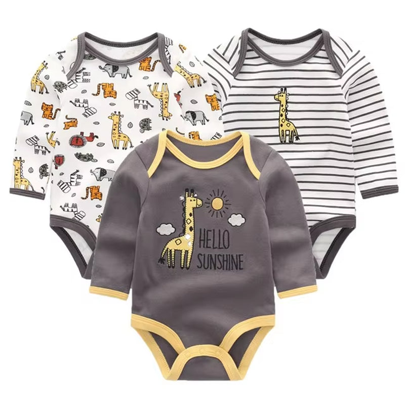 Baby Clothing 2022 Winter Newborn Jumpsuits Baby Boy Girl Romper Long Sleeve Infant Ropa Bebe Clothes O-Neck Baby Product