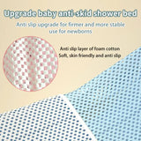 Newborn Bath Tub 56X25Cm Non-Slip Skin-Friendly Cartoon Arc Hook Design Baby Accessories Baby Bath Rack 1 Set Cute Baby Product