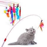 Pet Cat Interactive Toy Teaser Wand Stick Rod for Cat Pet Supplies Catcher Tassel Toys for Kitten Product Pet Toys