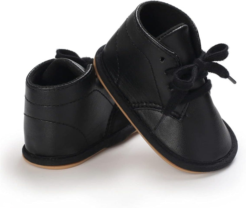 Baby Boys Girls Shoes Soft Leather Non Slip 2 Straps Infant Toddler Sneaker First Walker Crib Tennis Shoes 3-18 Months