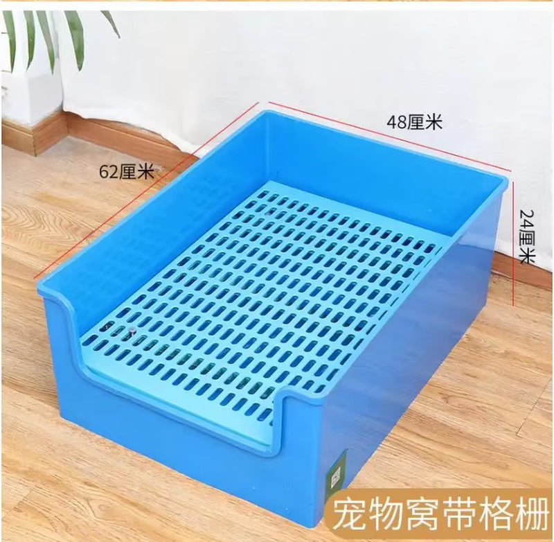 Stainless Steel Pet Dog Toilet Training Lattice Pad Tray Urinal Bowl Dog Toilet Training Easy to Clean Mascotas Pets Product